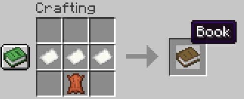 Das Buch-Rezept in Minecraft