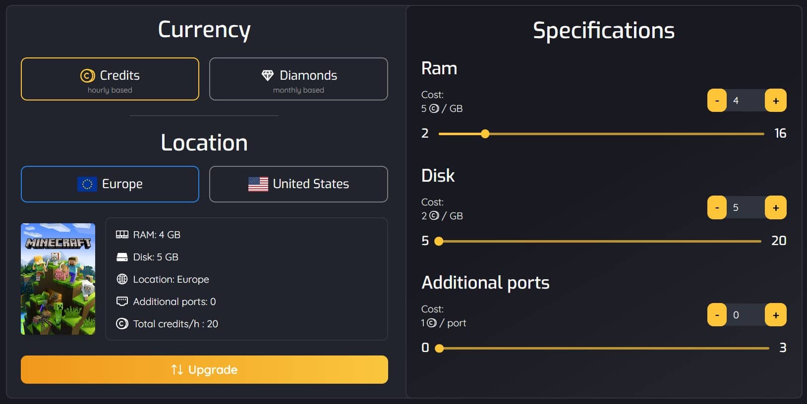 Ein Minecraft Server Upgrade