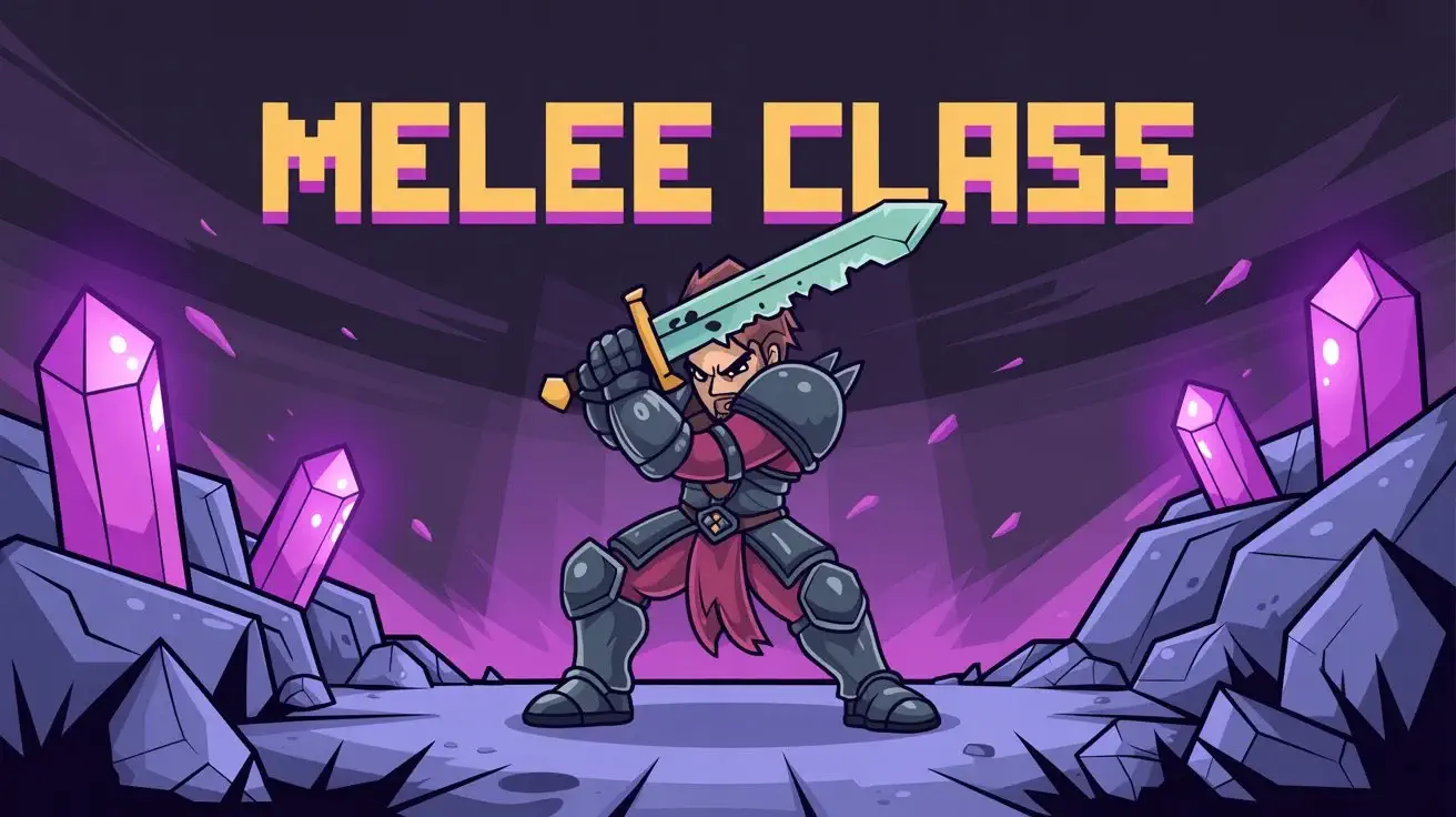 Terraria melee class character